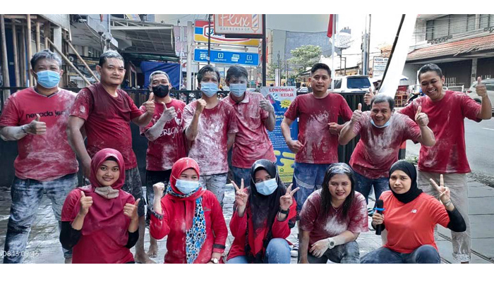 Lomba memperingati Hari Kemerdekaan Indonesia ke 77th